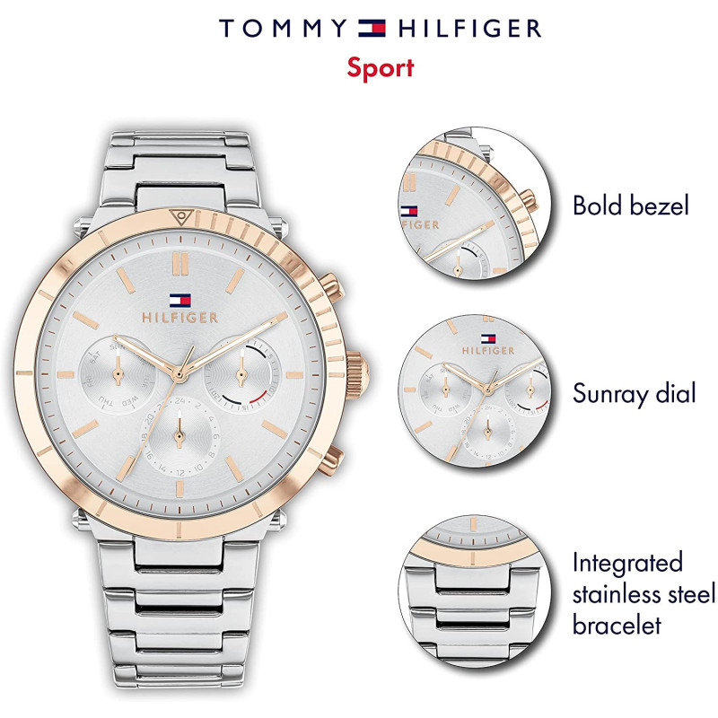 Tommy Hilfiger Reloj Mujer Multifunción Bicolor 38 mm - 1782348