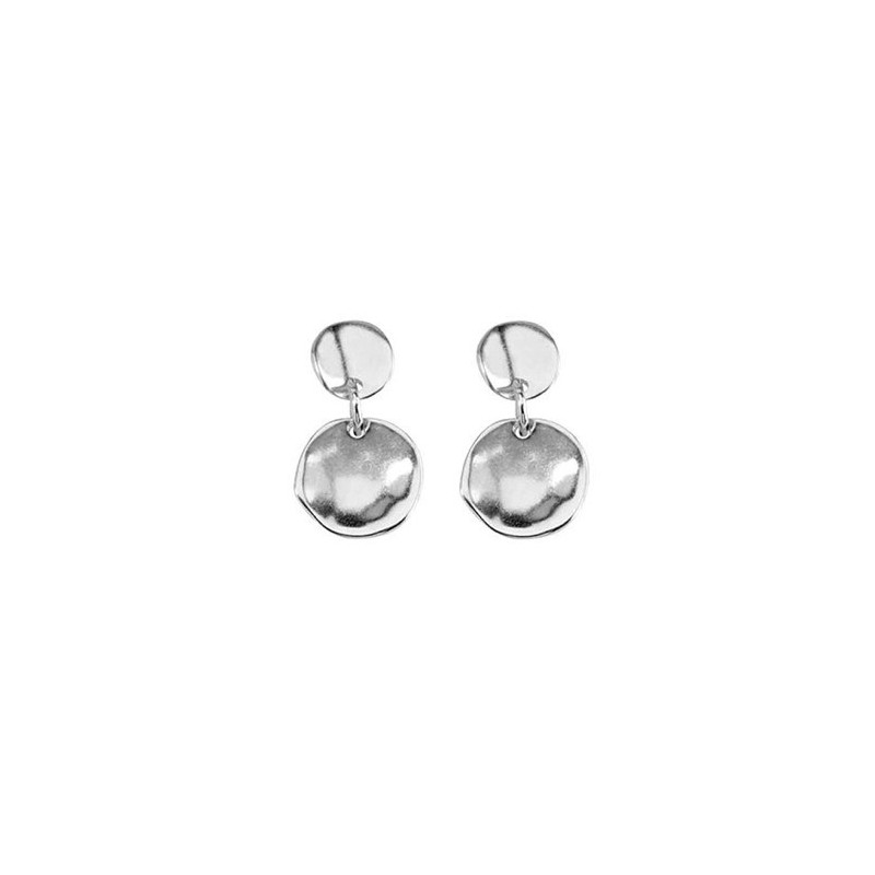 Uno de 50 PEN0055MET X Pendientes Mujer Chapado Plata Tamaño 17 x 30 mm - 000500008
