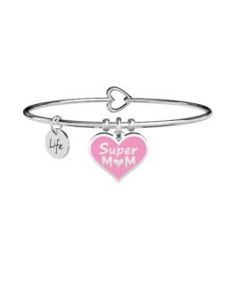 Kidult ES731751 Pulsera Mujer Acero Mamá Corazón Rosa - 000820060