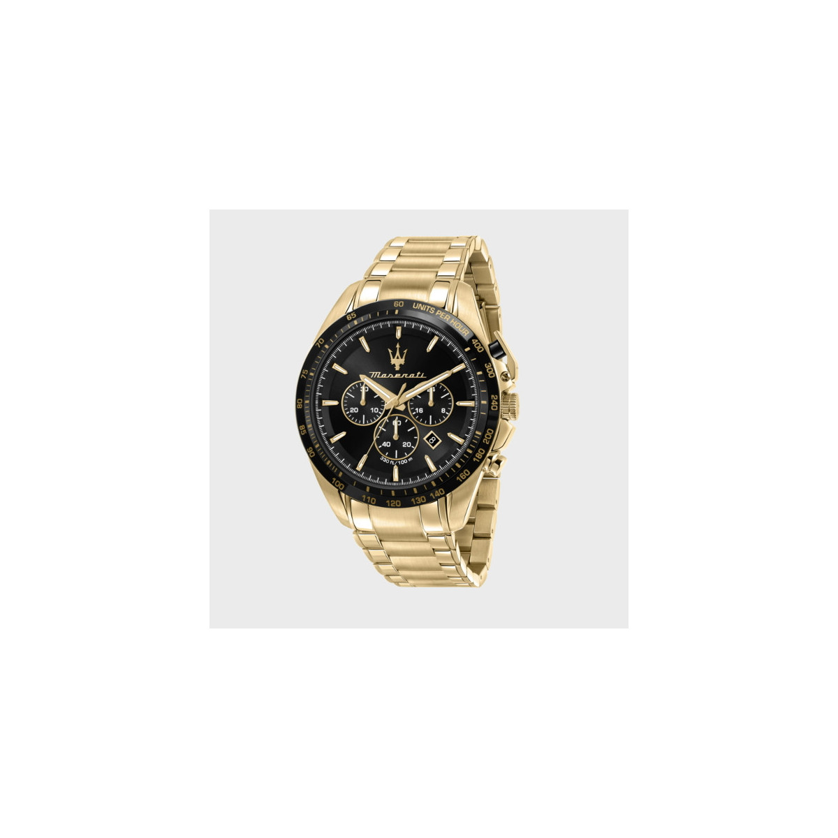 Maserati R8873612041 Reloj Hombre Crono Acero Dorado Tam 45 mm
