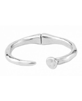 Uno de 50 PUL1821MTL0000M Clavo Pulsera Mujer Chapado Plata - 000500668