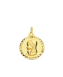 Medalla Niña Oro 18 ktes Virgen Tam 16 mm - 000022840