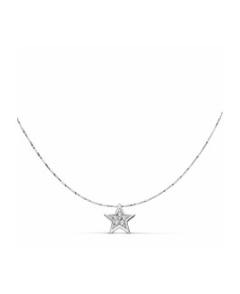 Colgante Niñas Oro Blanco 18 ktes Estrella - 000150732