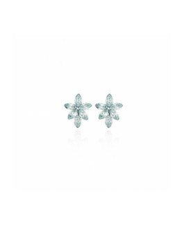 Pendientes Mujer Victoria Cruz Plata Cristales Swarovski Tamaño 12 x 15 mm - 000180177