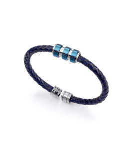 Viceroy Fashion 6350P09013 Pulsera Hombre Acero Cuero Rígida - 000730043