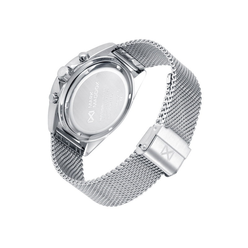 Reloj Hombre Mark Maddox Alumnio/Acero Crono Malla Milanesa 42 mm - HM0144-15