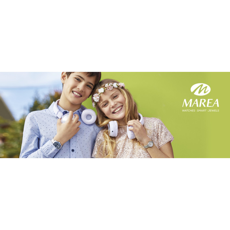 Reloj Niño y Auriculares Marea Metal Caucho 34 mm - B35361/2