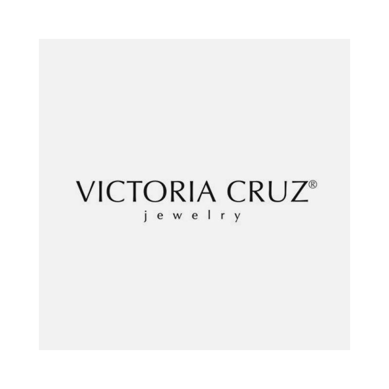 Victoria Cruz Pendientes Mujer Plata Rosé Swarovski Color Champán - 000180114