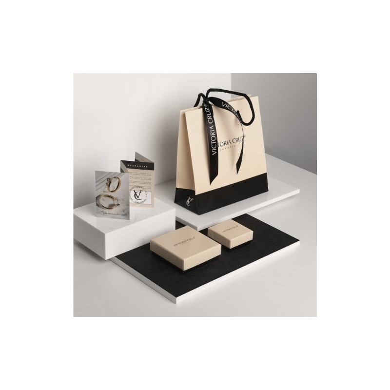 Victoria Cruz Pendientes Mujer Plata Circonitas Carril Presión - 000180223