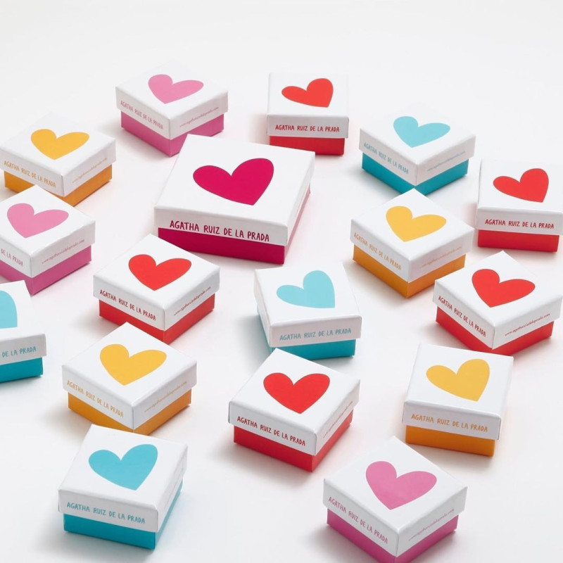 Agatha Ruiz de la Prada 005DEG Pendientes Niñas Aros Corazones - 000120179