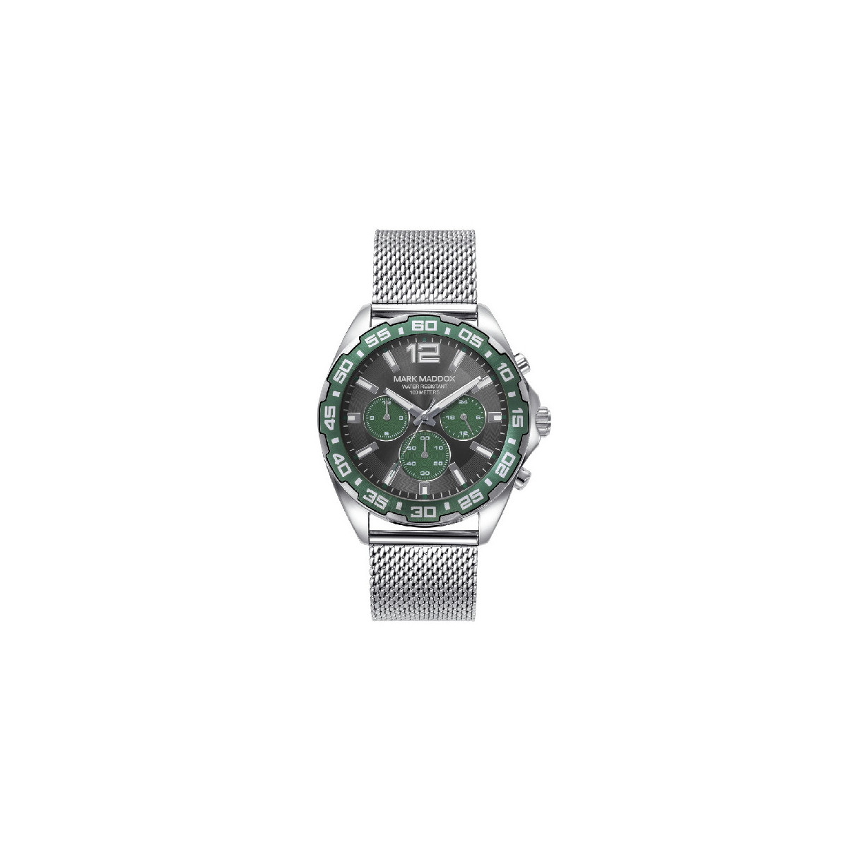 Reloj Hombre Mark Maddox Alumnio/Acero Crono Malla Milanesa 42 mm - HM0144-15
