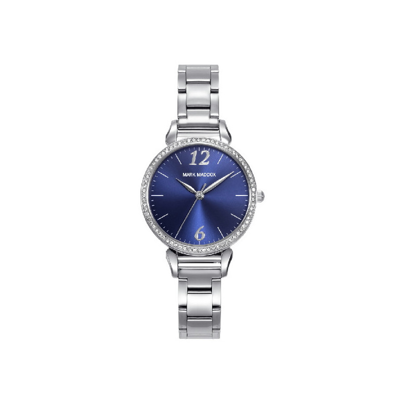 Reloj Mujer Mark Maddox AceroEsfera Azul Circonitas 32 mm - MM0137-35