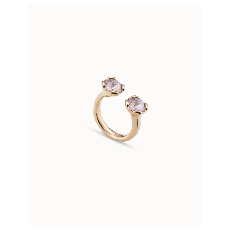 Uno de 50 ANI0790RSAORO15 Aura Pink Anillo Mujer Chapado Oro - 000500791