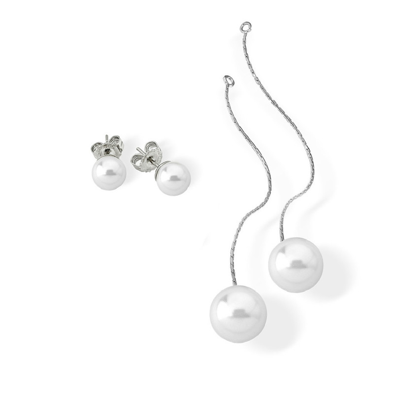 Majorica 15989.01.2.000.010.1 Pendientes Mujer Plata Perla - 000450596