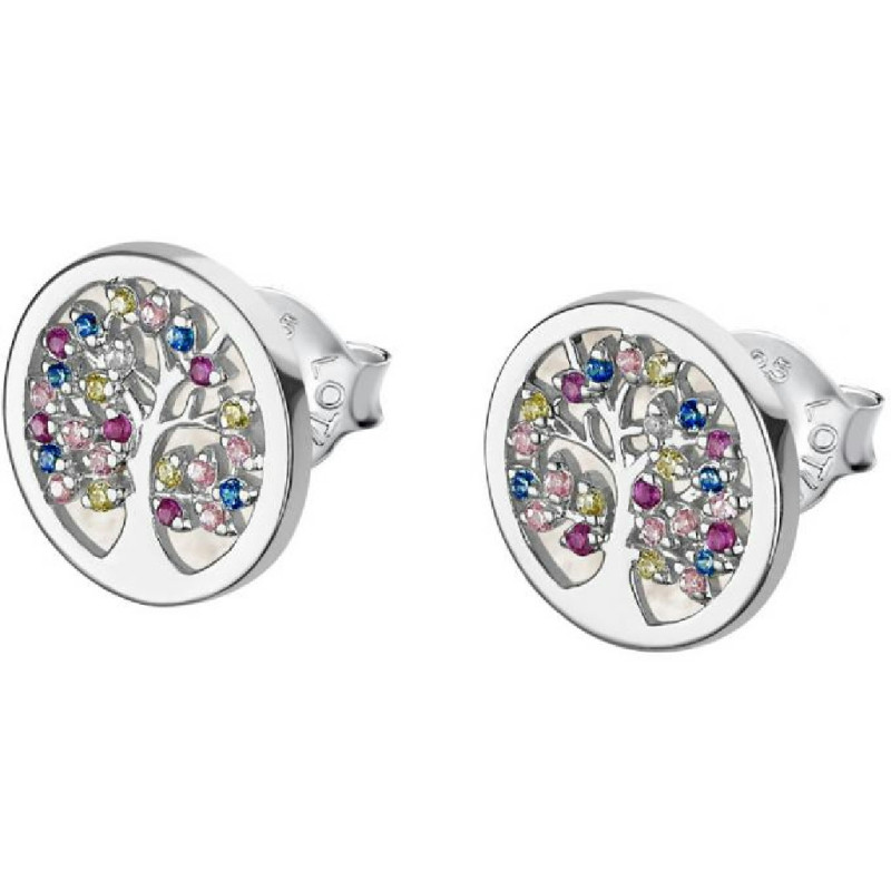 Pendientes Mujer Lotus Silver LP1889-4/1 Plata Árbol de la Vida Piedras Multicolor - 000990183