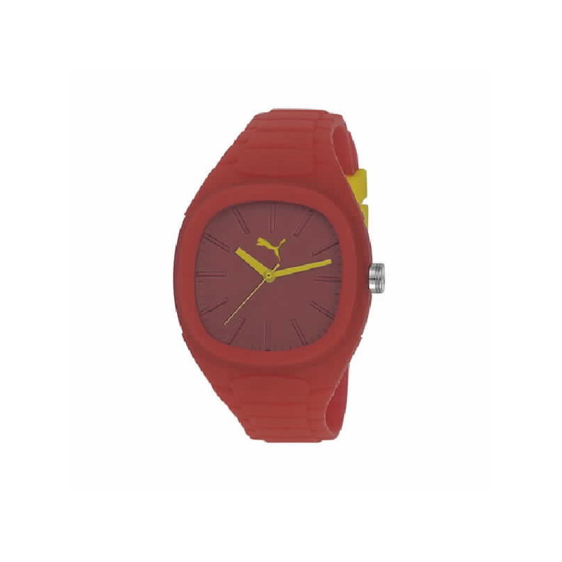 Reloj Hombre Puma Cuarzo Silicona Roja 42 mm - PU102881006