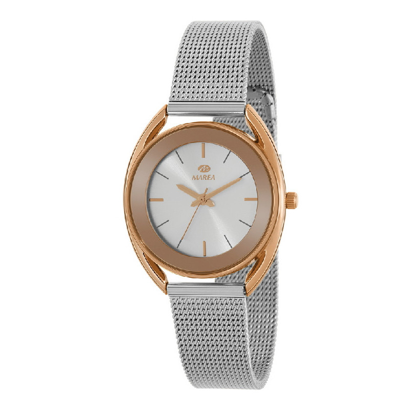 Reloj Mujer Marea Metal Bicolor Malla Milanesa 32 mm - B41344/3