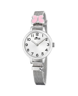 Lotus Junior Reloj Niña Acero Mariposa Rosa - 18660/2