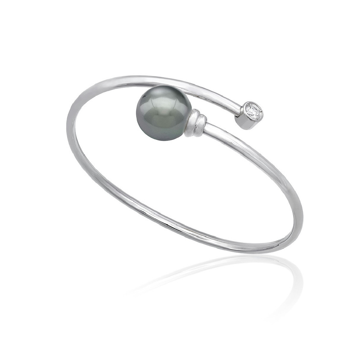 Pulsera Mujer Majorica 16345.03.2.000.010.1 Plata Perla Gris Rígida - 000450630
