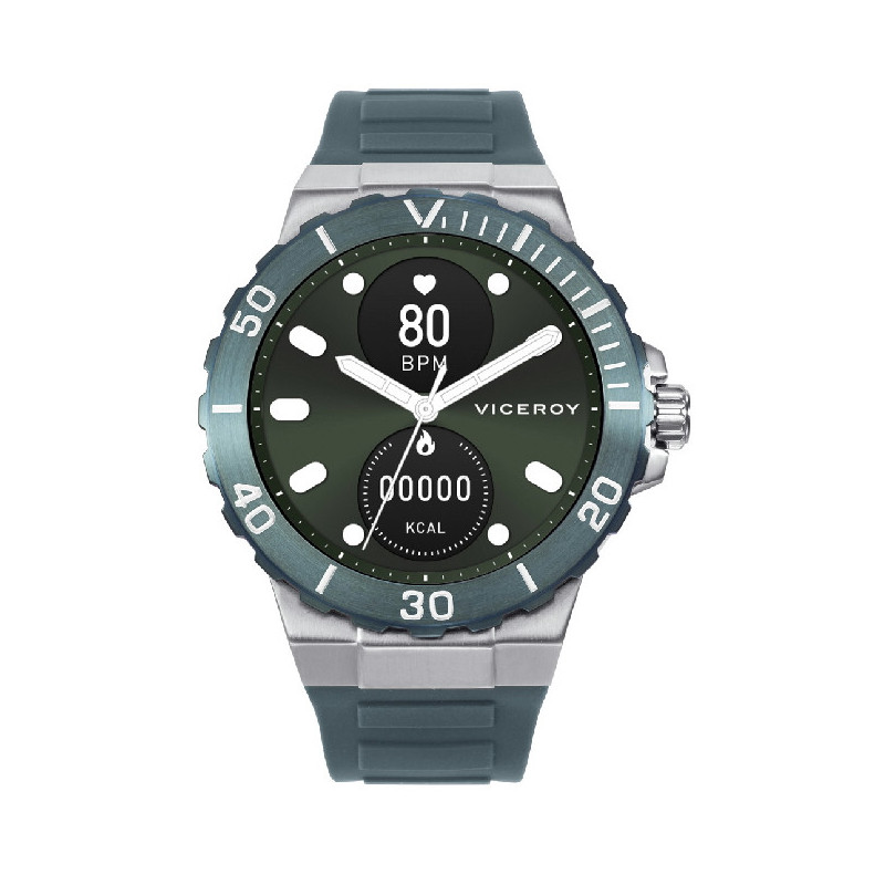 Reloj Hombre Viceroy Smart Watch Acero caucho Verde 47,5 mm - 41163-60