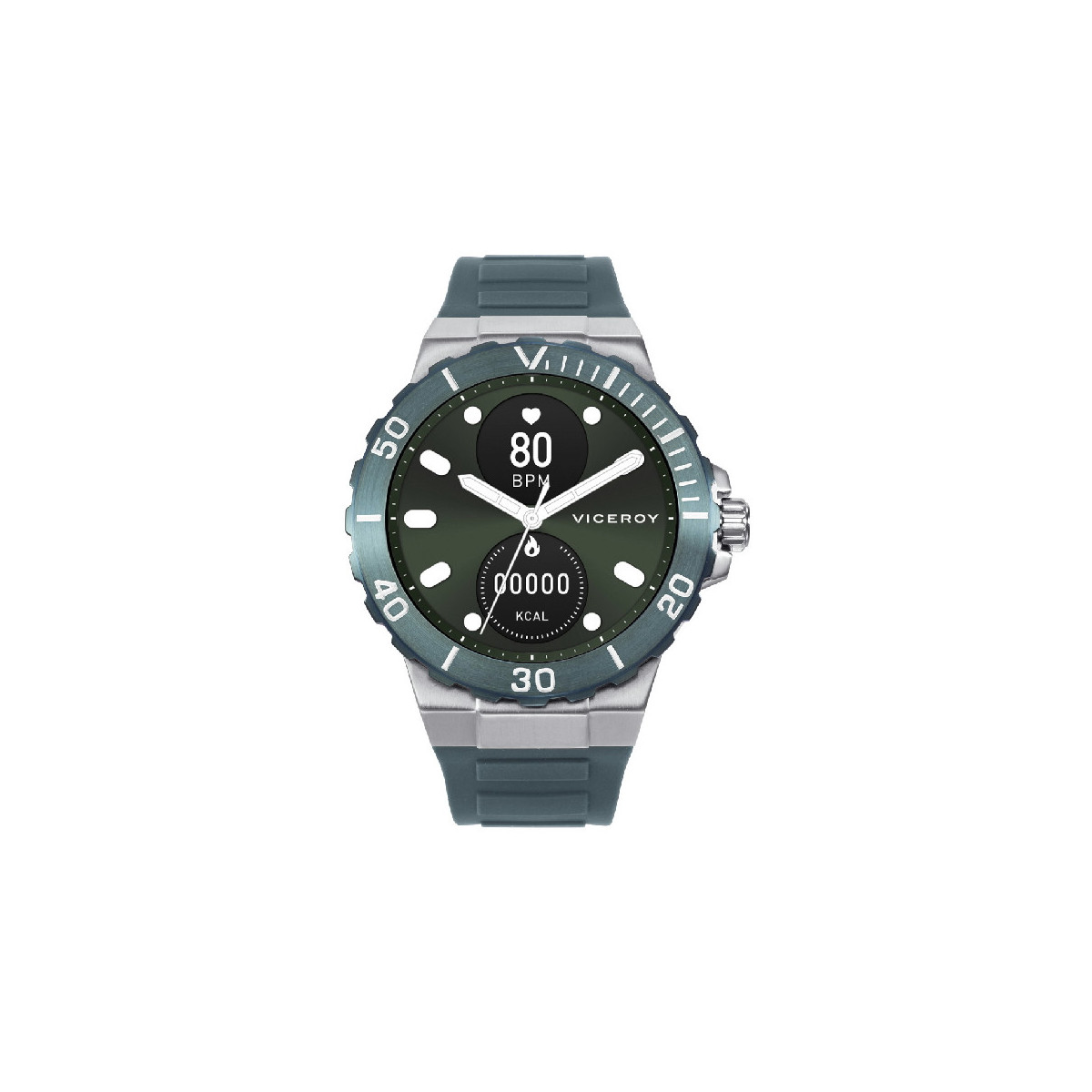 Reloj Hombre Viceroy Smart Watch Acero caucho Verde 47,5 mm - 41163-60