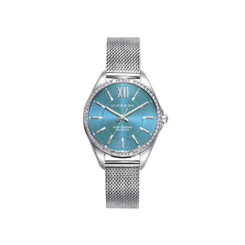 Reloj y Pulsera Mujer Viceroy Cuarzo Acero Esfera Turquesa 37 mm - 401184-63