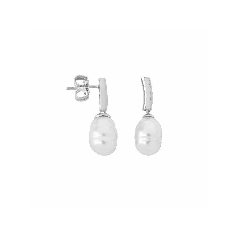 Pendientes Mujer Majorica 09287.01.2.906.706.1 Plata Perla 8 mm - 000450381