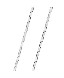 Cadena Mujer Oro Blanco 18 ktes Maciza Grosor 1,5 mm 40 cm - 000262010