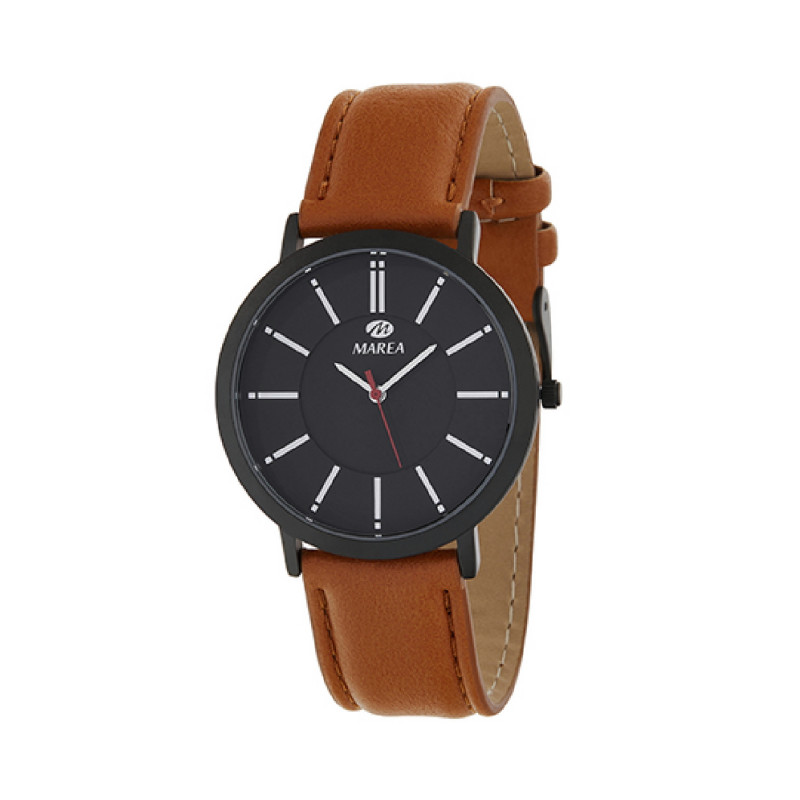 Reloj Hombre Marea Cuarzo Metal Cuero 40 mm - B21176/3