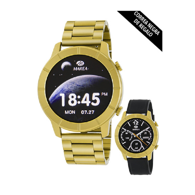 Reloj Hombre Marea Smartwatch Metal Dorado Tam 45 mm - B58003/5