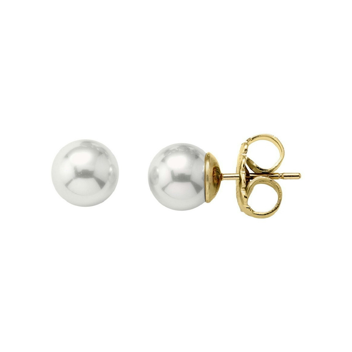 Pendientes Mujer Majorica 00326.01.1.000.701.1 Plata Dorada Perlas 10 mm - 000450624
