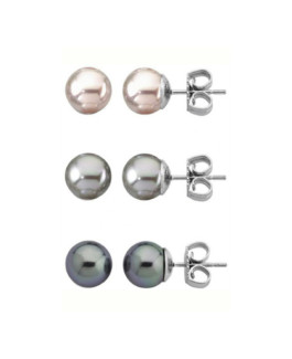 Majorica 13185.10.2.000.010.1 Pack Pendientes Mujer Plata Perlas Tam 8 mm - 000450590
