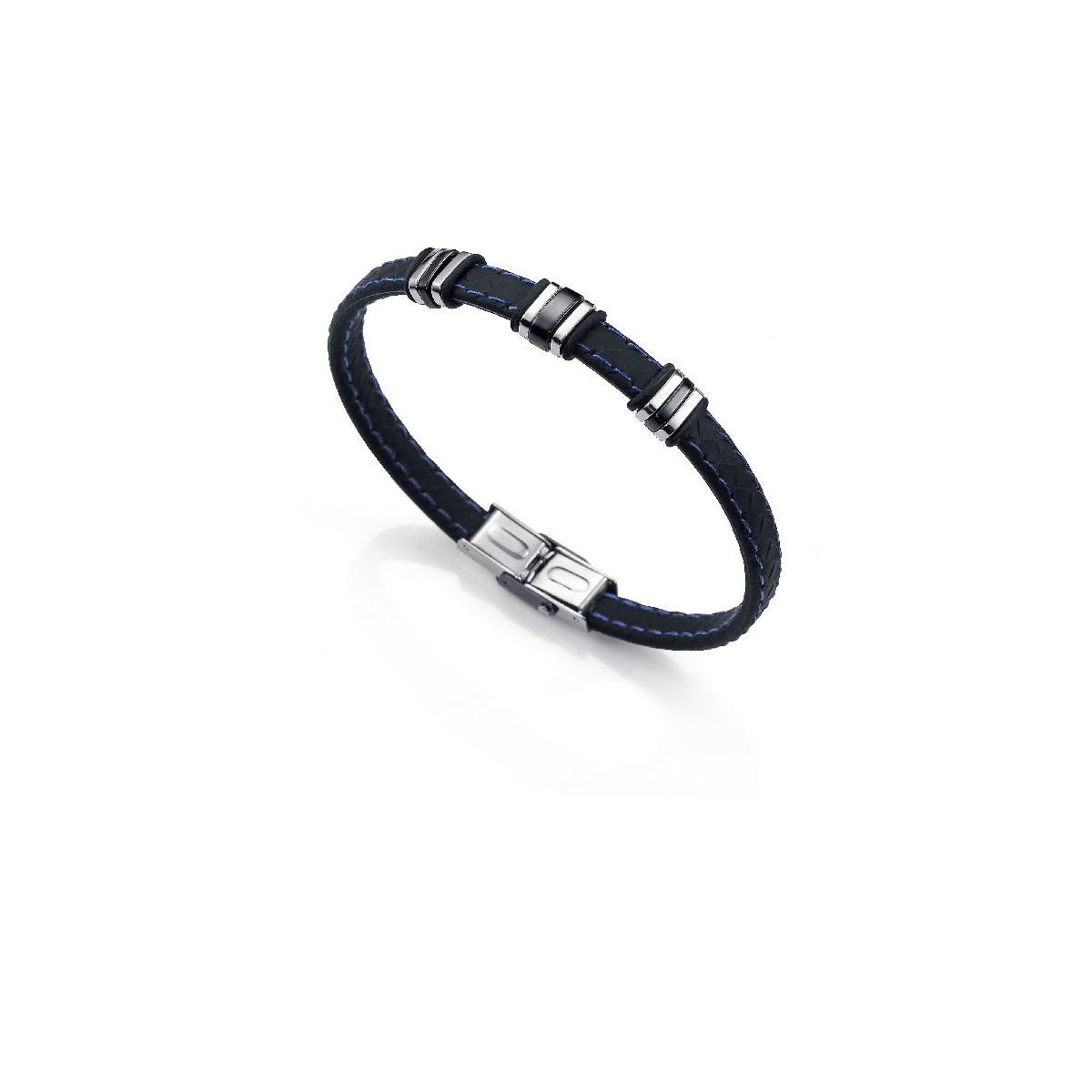 Pulsera Viceroy Fashion 6333O09013 Hombre Acero Caucho Negro (Ref. 000730086)