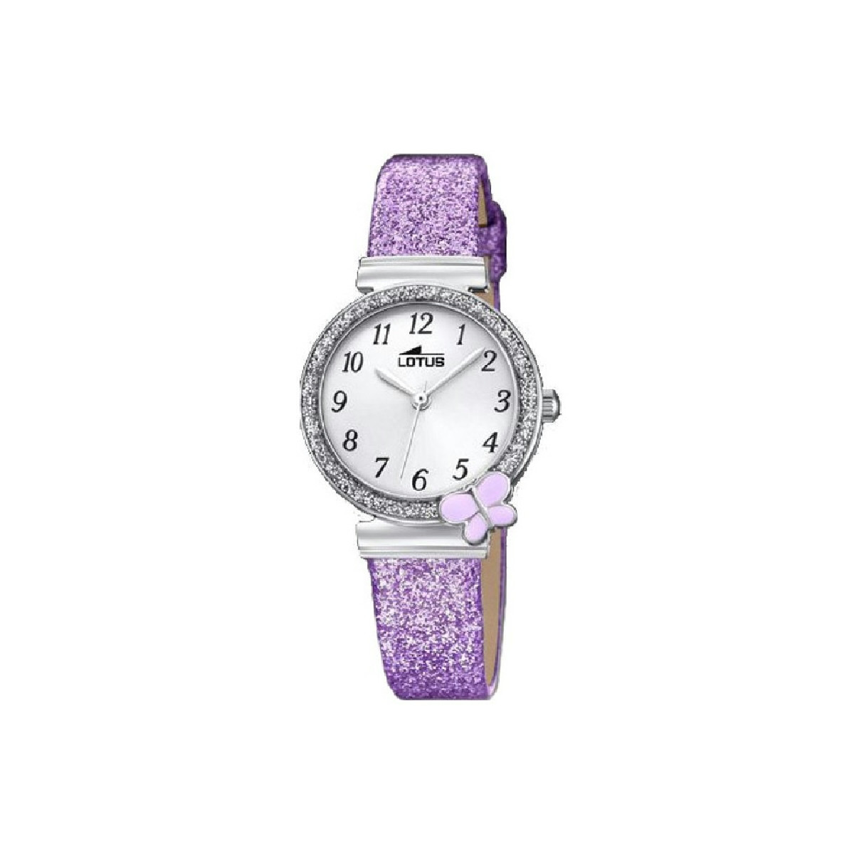 Reloj Niña Lotus Comunión Acero Mariposa Morado Brillante 35 mm - 18584/4