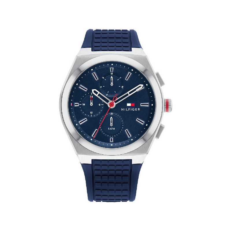 Reloj Hombre Tommy Hilfiger Multifunción Caucho 44 mm - 1791899
