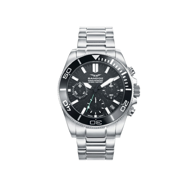 Reloj Hombre Sandoz Crono Suizo Brazalete 42 mm - 81447-57