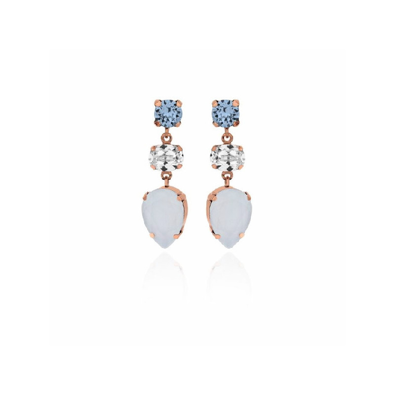 PENDIENTES MUJER PLATA TONOS VERDES - 000180050