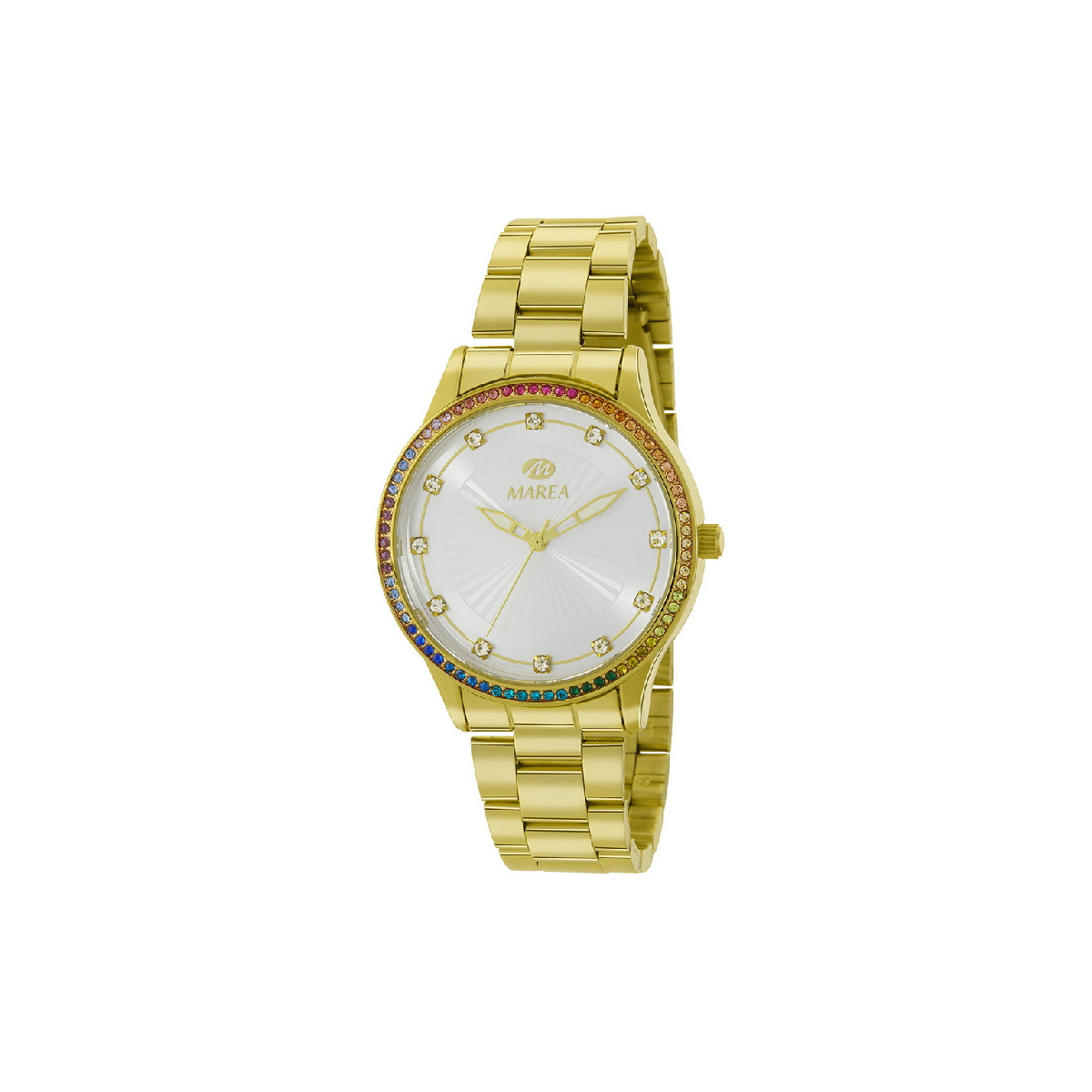 Reloj Mujer Marea  Metal Dorado Bisel Multicolor 36 mm - B41289/5