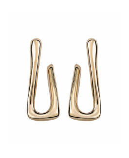 Uno de 50 PEN0795ORO0000U For U Pendientes Mujer Chapdo en Oro Tamaño 10 x 33 mm - 000500748