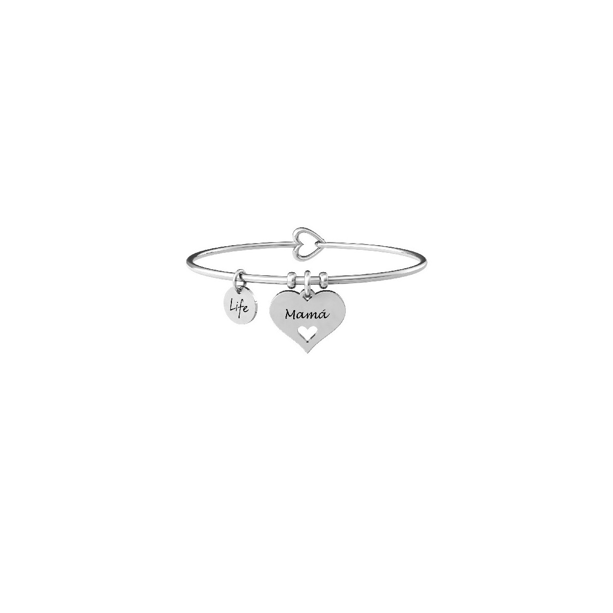 Pulseras Kidult mujer ES731619 acero mamá corazón Ref 000820051