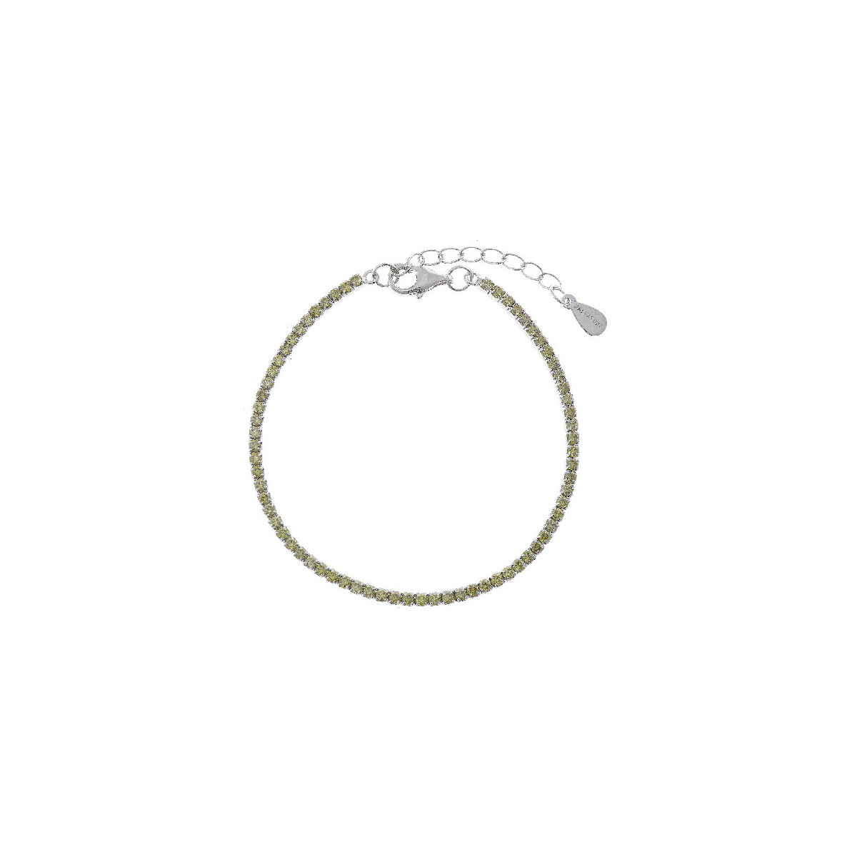 Pulsera Mujer Salvatore Plata Riviere Minijewels Peridotos Verdes - 000230788