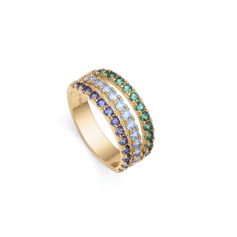 Anillo Mujer Viceroy Jewels Plata Dorada Piedras Multicolor 13136A014-39 Talla 14 - 000750231
