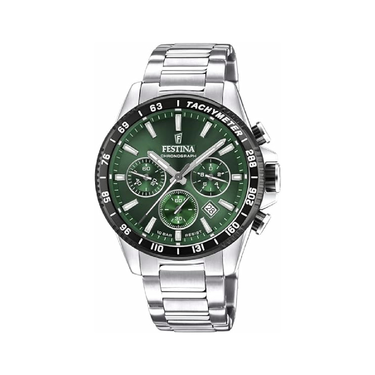 Reloj Hombre Festina Timelles Crono Acero Esfera Verde 44 mm - F20560/4