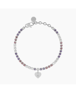 Kidult ES732322 Pulsera Mujer Acero Cristales Corazón - 000820175