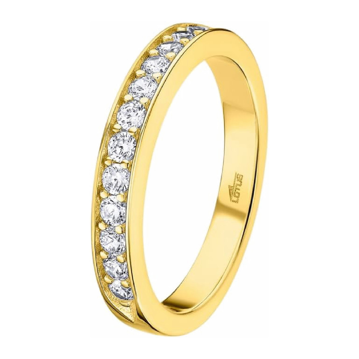 Anillo Mujer Lotus Silver LP3445-3/2 Plata Dorada Circonitas Carril Talla 14 - 000990298