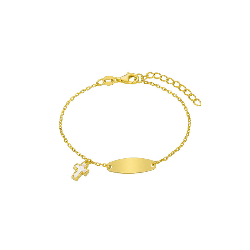 Escalva Niña Marea D03303/BE Comunión Plata Dorada Cruz 15/17 cm - 000620010