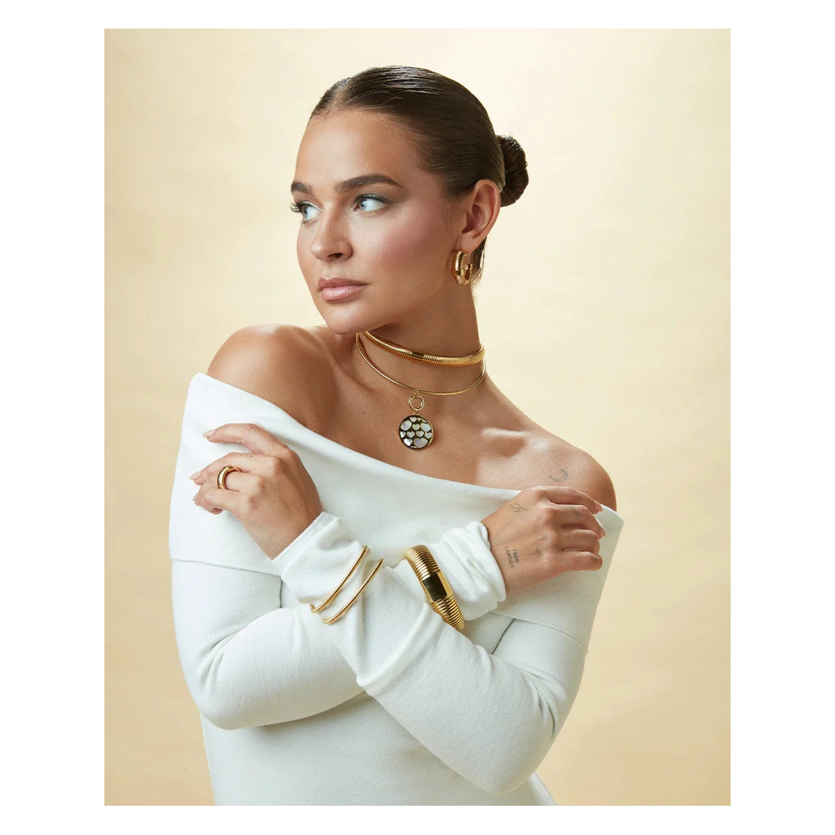 Colgante Mujer Viceroy Fashion 14234M01012 Acero Dorado Corazones Madre Perla 30 mm - 000730270