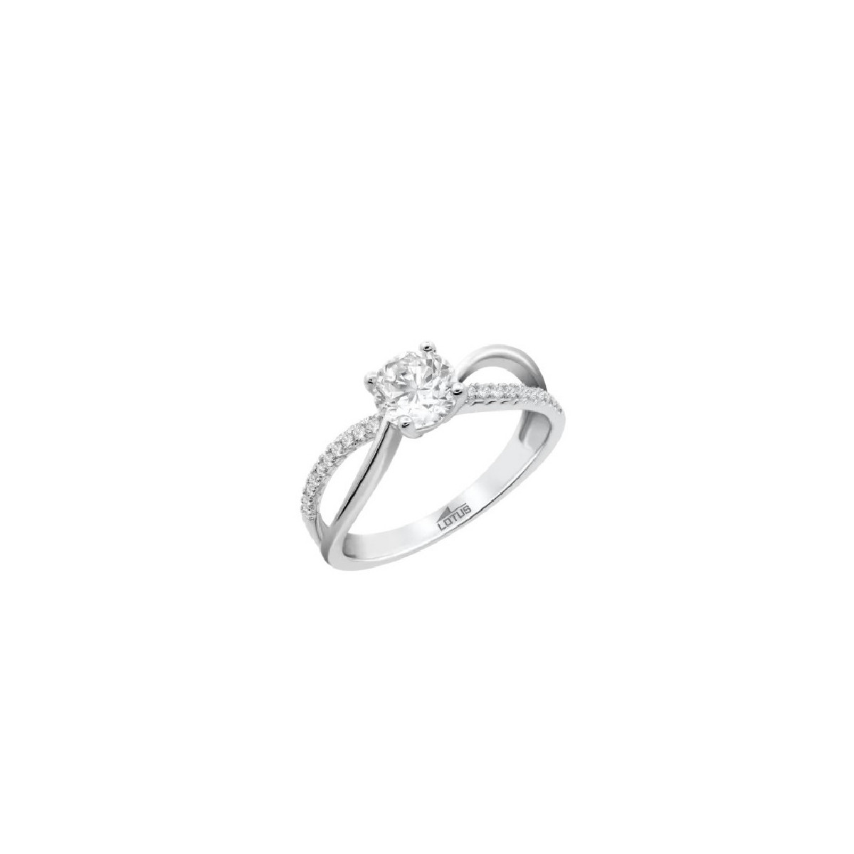Anillo Mujer Lotus Silver Plata Solitario Circonita LP3742-3/114 - 000990324
