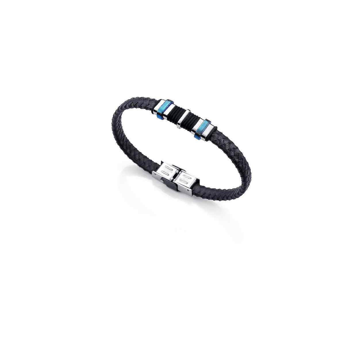Pulsera Viceroy Fashion 6337P09013 hombre acero cuero azul (Ref. 000730057)