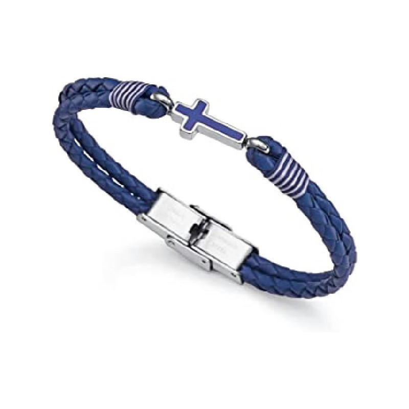 Pulsera Niño Viceroy Fashion 1488P01013 Acero Cuero Cruz M - 000730204